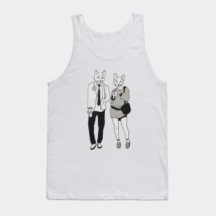 Urban Cat Couple Tank Top